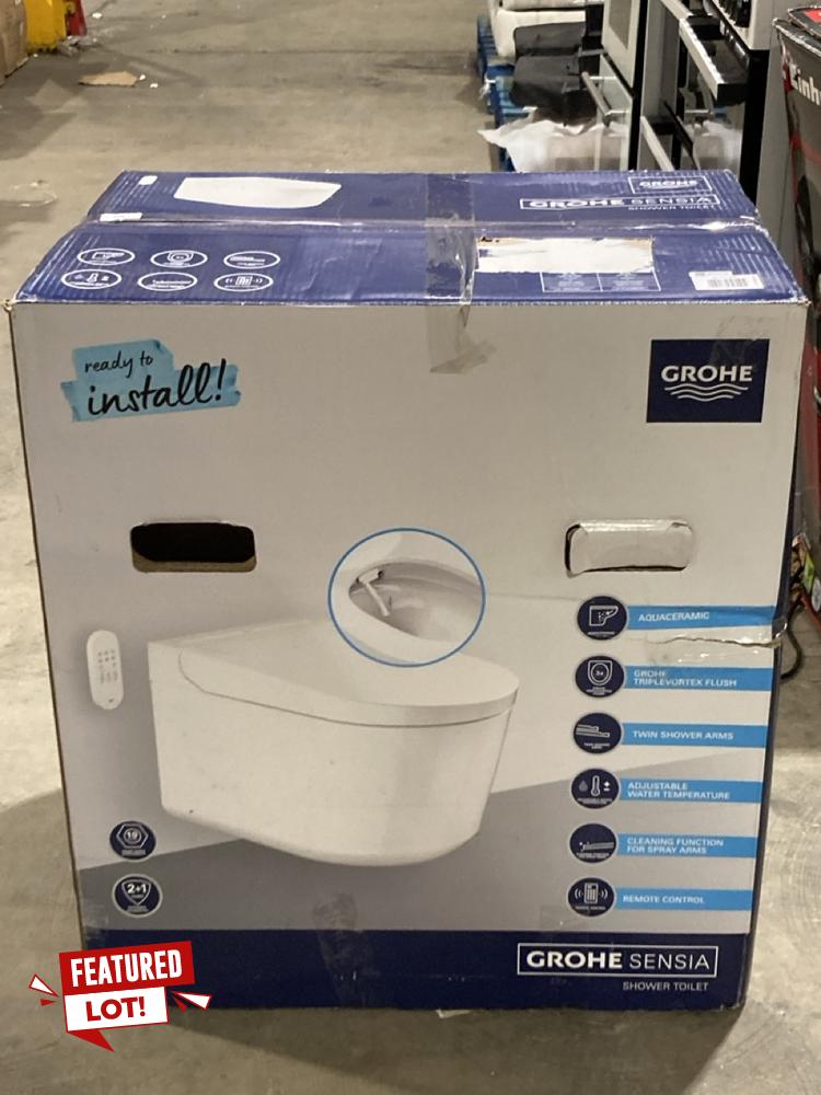 Lot 51  
            Birmingham SR106 - Collection or Optional Delivery Available 

                
GROHE SENSIA SHOWER TOILET ORIGINAL RRP £1500 (LOCATION: ROW 7 - C )