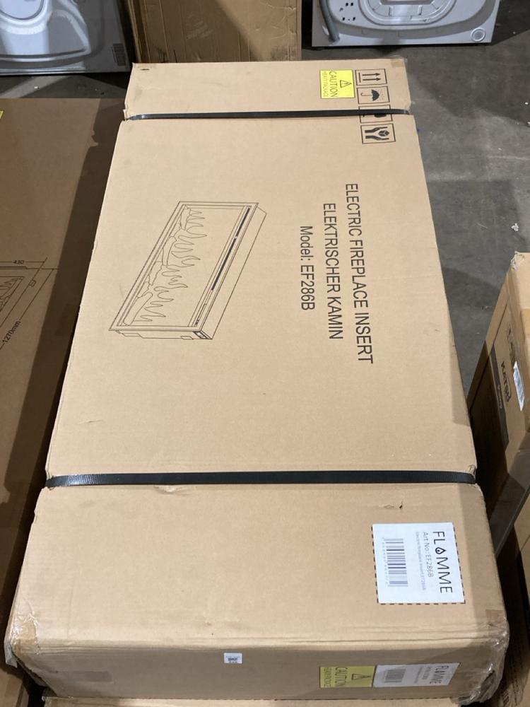 Lot 544  
            Birmingham SR106 - Collection or Optional Delivery Available 

                
FLAMME EF286B ELECTRIC FIREPLACE ORIGINAL RRP £110 (LOCATION: ROW 5 - D )