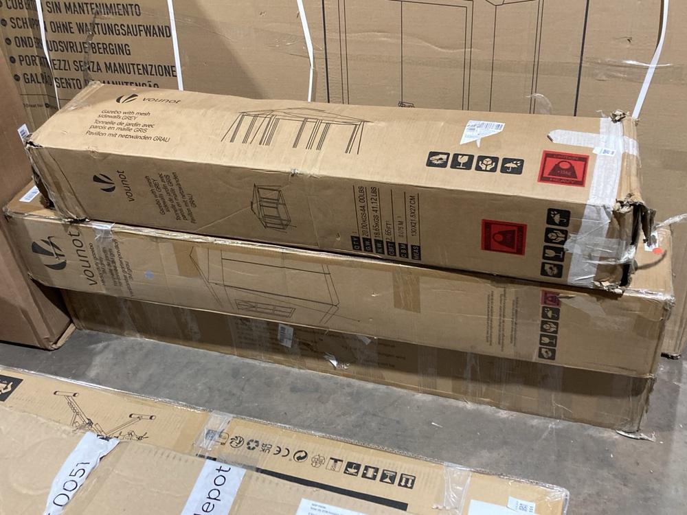 Lot 549  
            Birmingham SR106 - Collection or Optional Delivery Available 

                
VARIOUS ITEMS TO INCLUDE VOUNOT GAZEBO WITH MESH SIDE WALLS GREY (LOCATION: ROW 5...