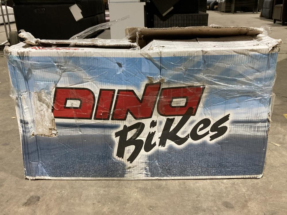 Lot 566  
            Birmingham SR106 - Collection or Optional Delivery Available 

                
DINO 14 INCH BIKE (LOCATION: ROW 5 - D )