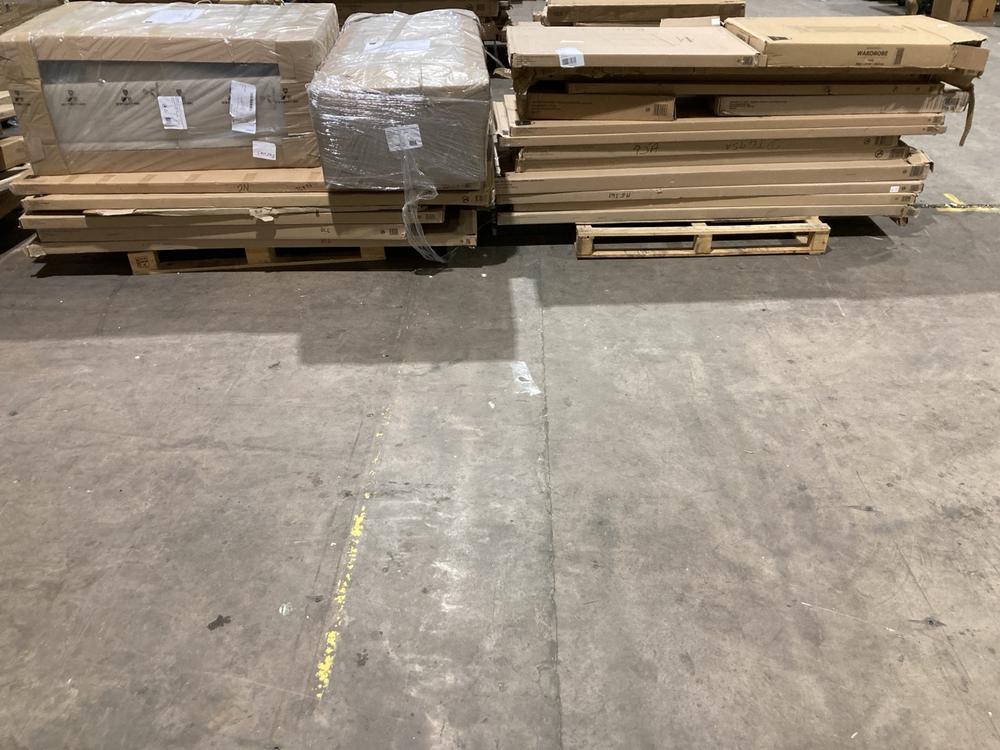 Lot 577  
            Birmingham SR106 - Collection or Optional Delivery Available 

                
3 X PALLETS OF MIXED JYSK FURNITURE TO INCLUDE MANDERUP OAK WARDROBE PARTS (ALL P...