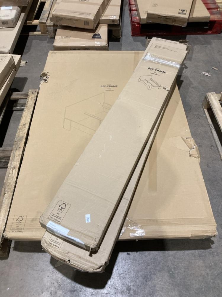 Lot 588  
            Birmingham SR106 - Collection or Optional Delivery Available 

                
JYSK VEDDE DOUBLE BED FRAME IN OAK ORIGINAL RRP £165 (LOCATION: ROW 2 - D)