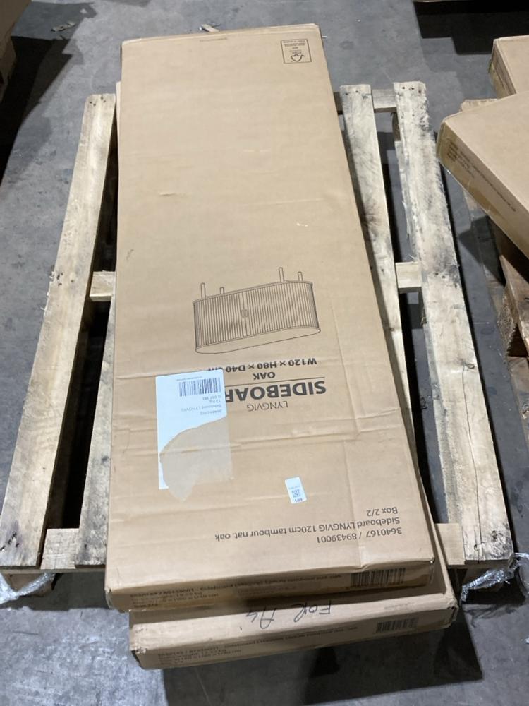 Lot 589  
            Birmingham SR106 - Collection or Optional Delivery Available 

                
JYSK LYNGVIG SIDEBOARD IN OAK ORIGINAL RRP £225 (LOCATION: ROW 2 - D)