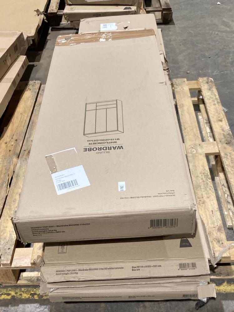 Lot 596  
            Birmingham SR106 - Collection or Optional Delivery Available 

                
JYSK BILLUND WARDROBE ORIGINAL RRP £250 (LOCATION: ROW 2 - D)