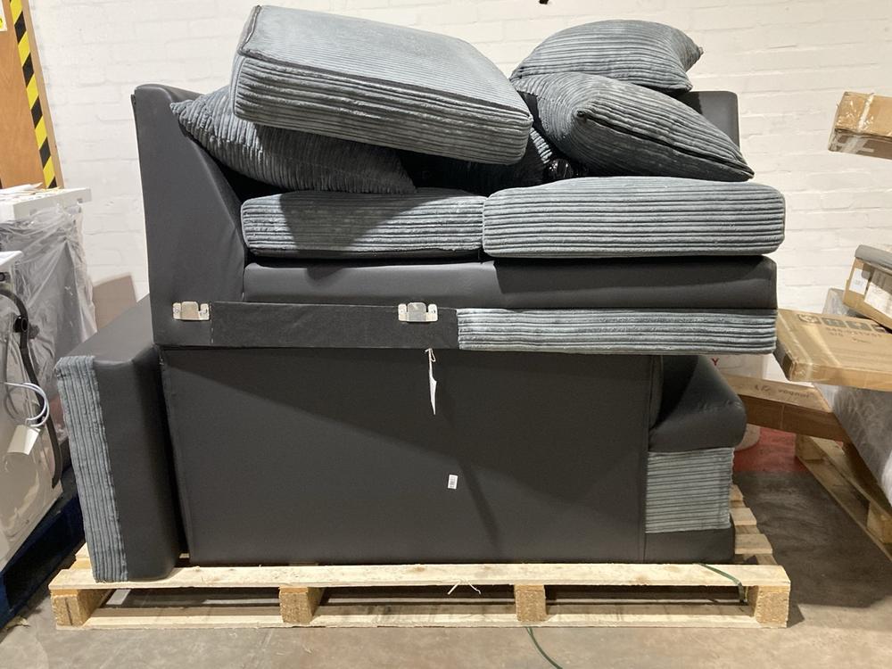 Lot 605  
            Birmingham SR106 - Collection or Optional Delivery Available 

                
PALLET OF ITEMS TO INCLUDE GREY CORDUROY MODULAR SOFA (PART LOT) (ALL PALLET CONT...
