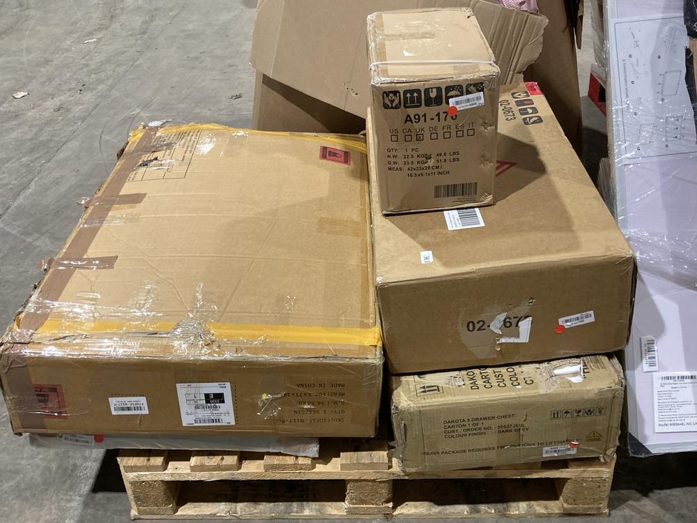Lot 608  
            Birmingham SR106 - Collection or Optional Delivery Available 

                
PALLET OF ITEMS TO INCLUDE HOMCOM MULTI GYM WITH WEIGHTS (PART LOT) (ALL PALLET C...