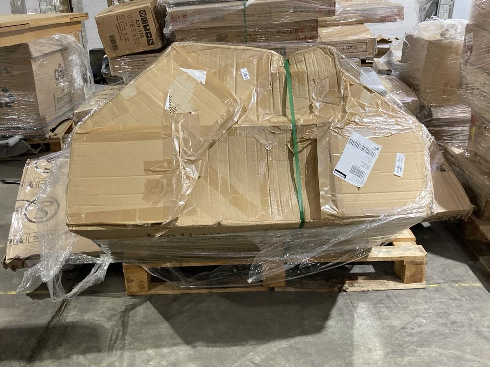 Lot 614  
            Birmingham SR106 - Collection or Optional Delivery Available 

                
PALLET OF ITEMS TO INCLUDE HALLOWOOD FURNITURE CORNER TV CABINET WITH TWO DRAWERS...