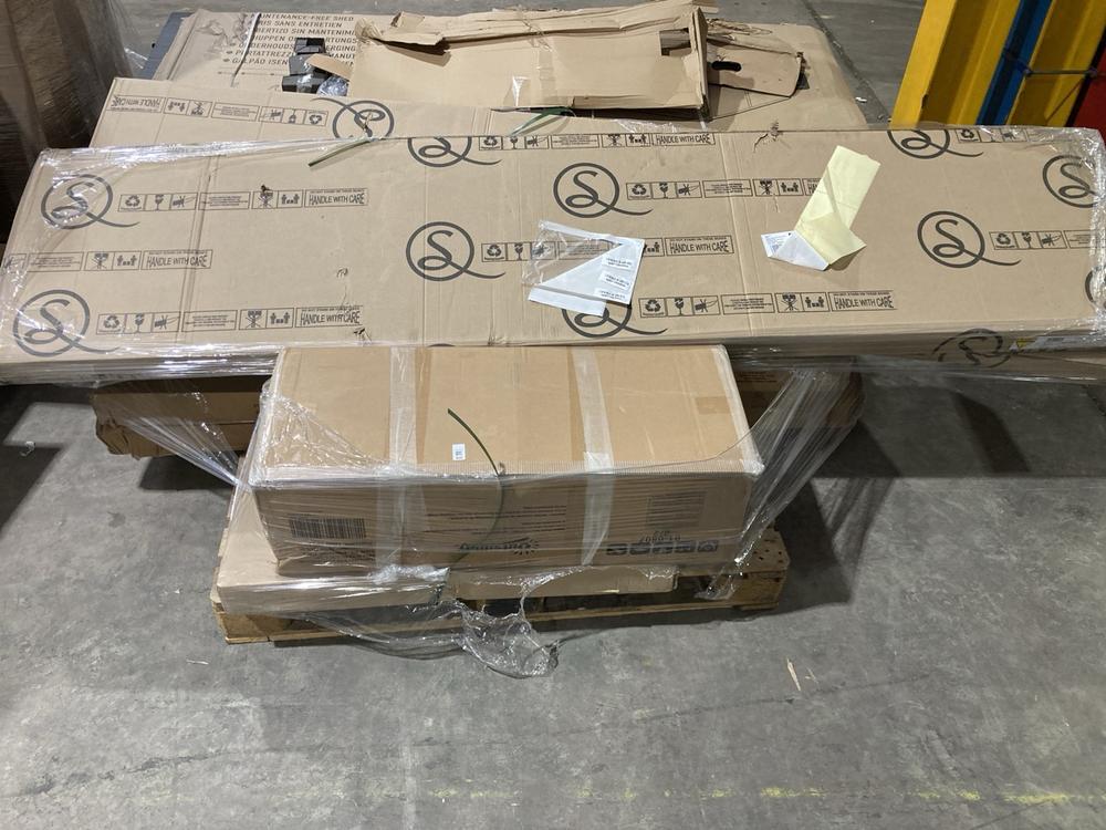 Lot 624  
            Birmingham SR106 - Collection or Optional Delivery Available 

                
PALLET OF ITEMS TO INCLUDE LASSIC MEDINA 4 SEATER DINING TABLE (ALL PALLET CONTEN...