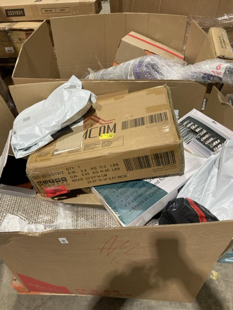 Lot 627  
            Birmingham SR106 - Collection or Optional Delivery Available 

                
PALLET OF ITEMS TO INCLUDE HOMCOM FLOATING BEDSIDE TABLE (ALL PALLET CONTENTS MUS...