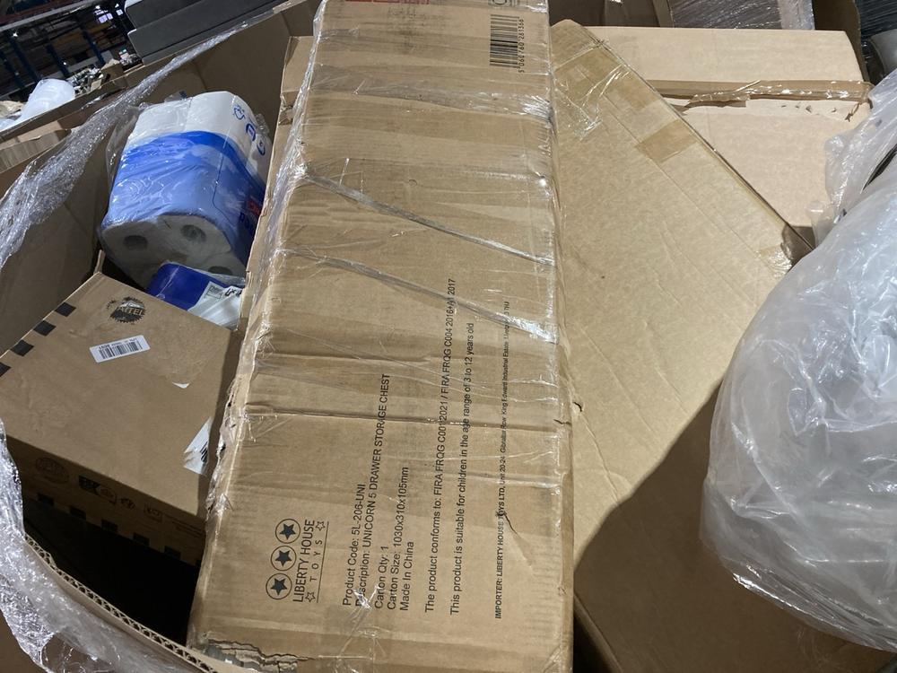 Lot 647  
            Birmingham SR106 - Collection or Optional Delivery Available 

                
PALLET OF ITEMS TO INCLUDE MATTEL HOT WHEELS SPEEDWAY HAULER (ALL PALLET CONTENTS...