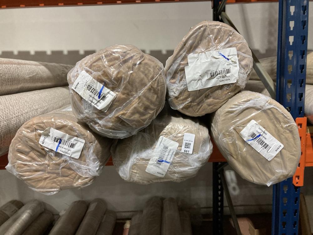 Lot 661  
            Birmingham SR106 - Collection or Optional Delivery Available 

                
5 X SURYA RUGS TO INCLUDE FIVELANDS RUG (LOCATION: WALL RACKINGS )