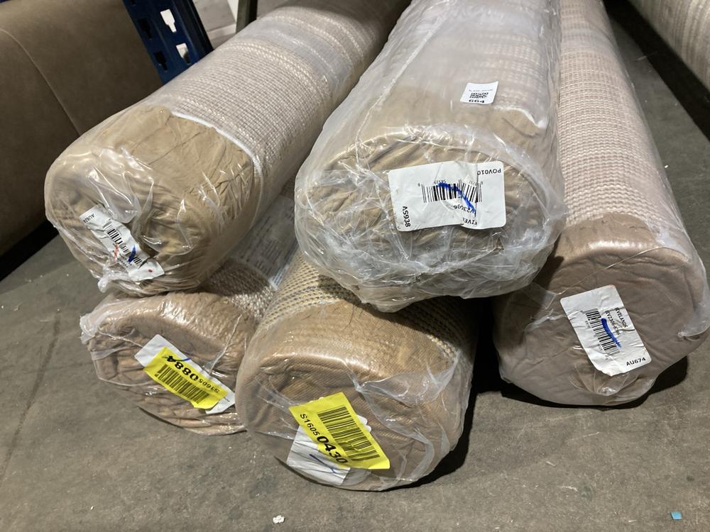 Lot 664  
            Birmingham SR106 - Collection or Optional Delivery Available 

                
5 X SURYA RUGS TO INCLUDE FIVELANDS RUG (LOCATION: WALL RACKINGS )