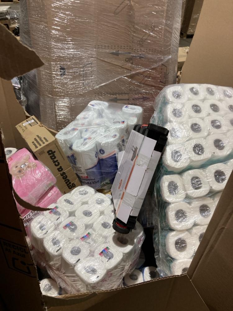 Lot 715  
            Birmingham SR106 - Collection or Optional Delivery Available 

                
PALLET OF ITEMS TO INCLUDE RAINBERG FOLDABLE SHOPPING TROLLY (ALL PALLET CONTENTS...