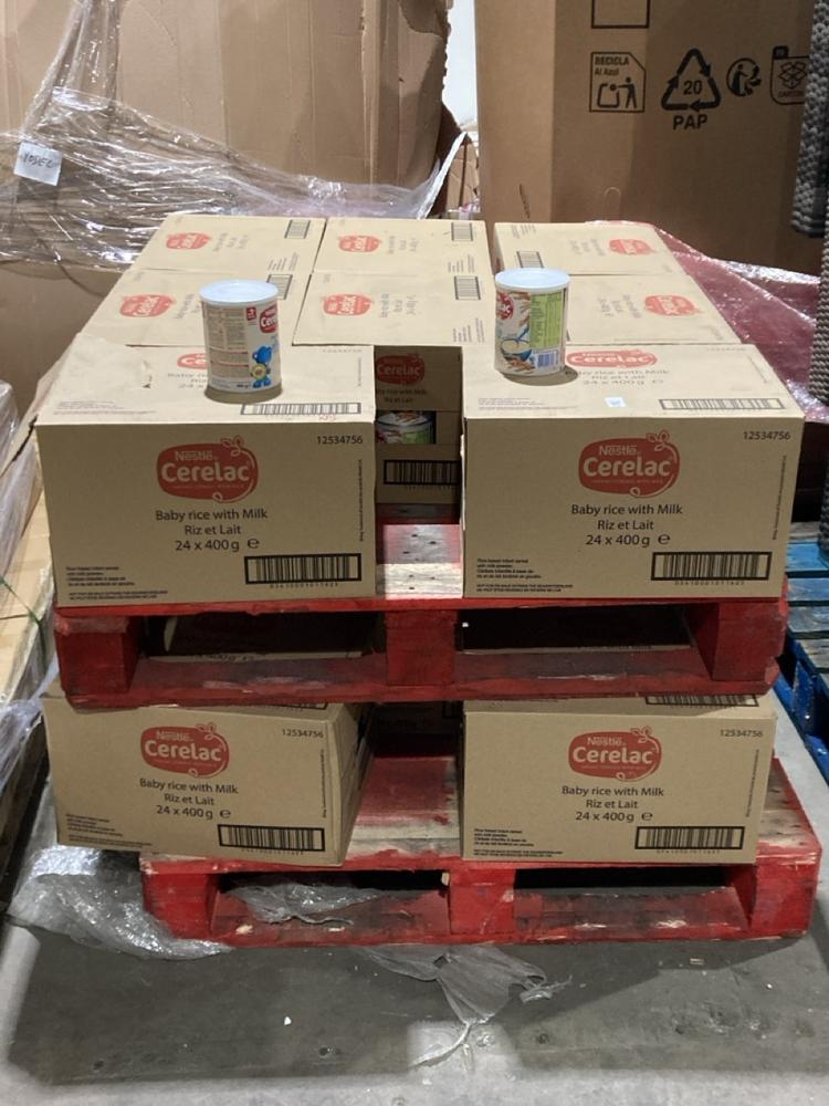 Lot 722  
            Birmingham SR106 - Collection or Optional Delivery Available 

                
PALLET OF ITEMS TO INCLUDE BABY RICE WITH MILK (ALL PALLET CONTENTS MUST BE REMOV...