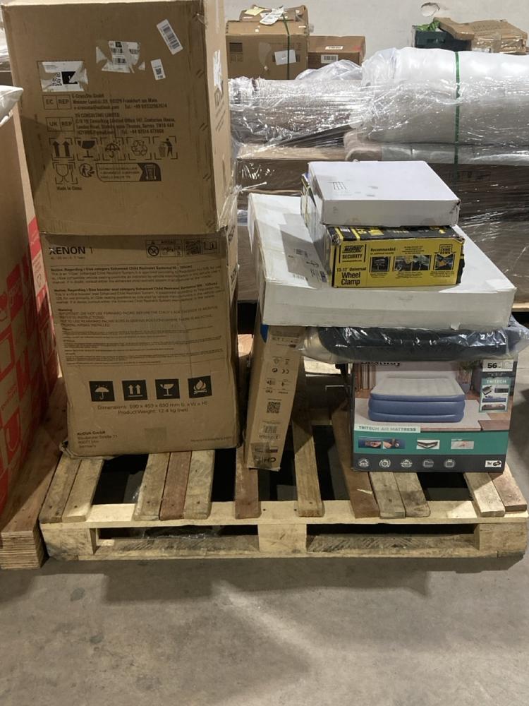 Lot 738  
            Birmingham SR106 - Collection or Optional Delivery Available 

                
PALLET OF ITEMS TO INCLUDE TRITECH AIR MATTRESS (ALL PALLET CONTENTS MUST BE REMO...