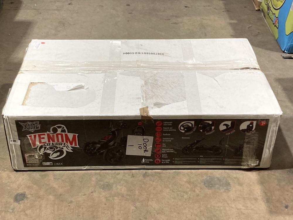 Lot 74  
            Birmingham SR106 - Collection or Optional Delivery Available 

                
XOOTZ VENOM GO KART ORIGINAL RRP £130 (LOCATION: ROW 6 - C)