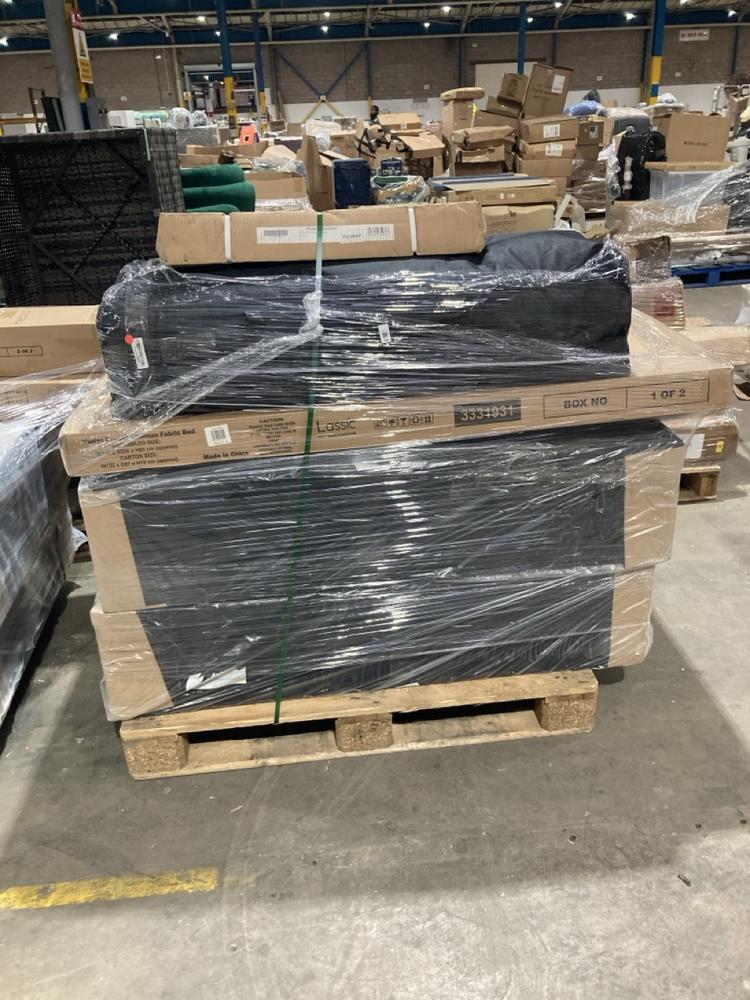 Lot 755  
            Birmingham SR106 - Collection or Optional Delivery Available 

                
PALLET OF ITEMS TO INCLUDE DIVAN BED BASE (ALL PALLET CONTENTS MUST BE REMOVED FR...
