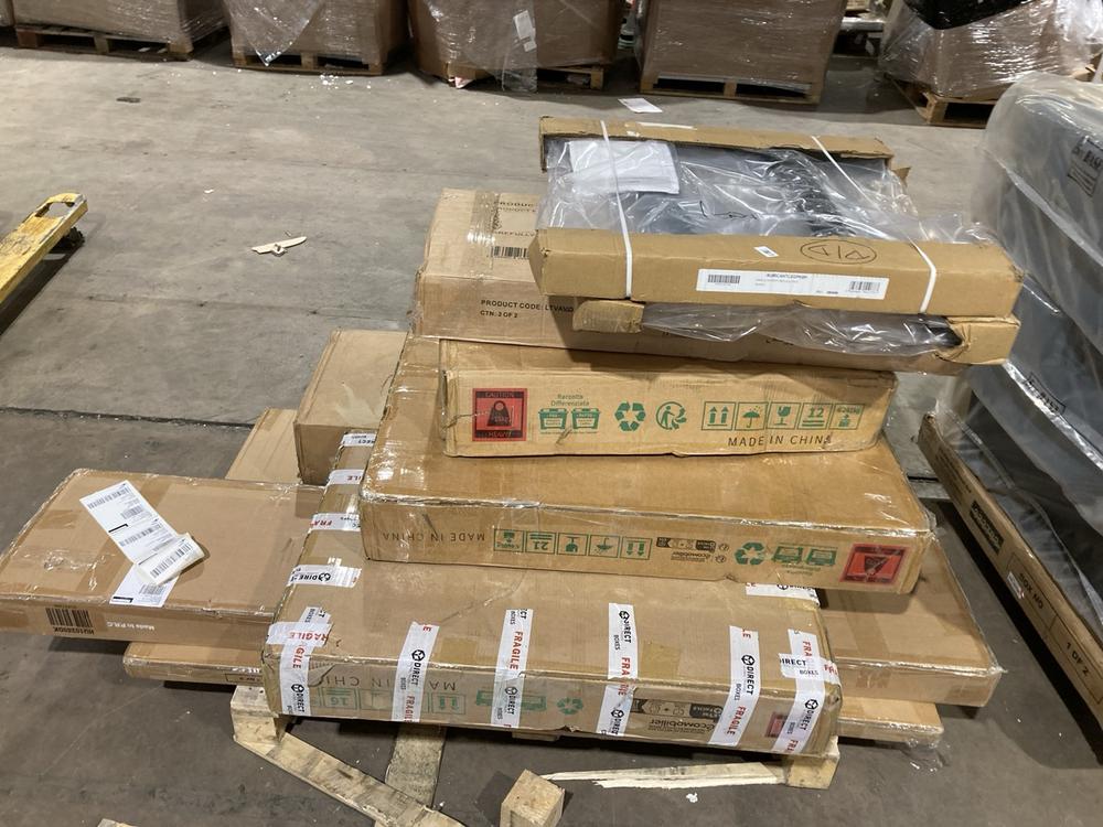 Lot 768  
            Birmingham SR106 - Collection or Optional Delivery Available 

                
PALLET OF FURNITURE PARTS TO INCLUDE DESK LEGS (ALL PALLET CONTENTS MUST BE REMOV...