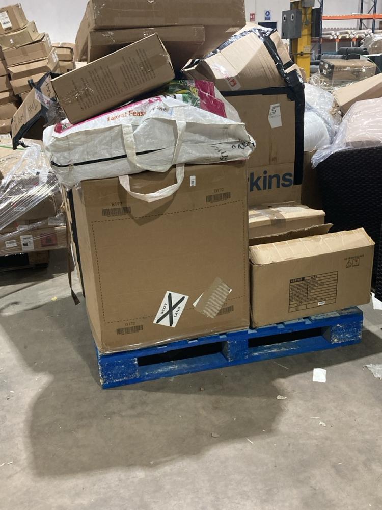 Lot 802  
            Birmingham SR106 - Collection or Optional Delivery Available 

                
PALLET OF ITEMS TO INCLUDE TOILET POTTY TRAINING SEAT WITH STEP STOOL LADDER (ALL...