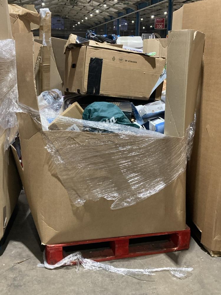 Lot 876  
            Birmingham SR106 - Collection or Optional Delivery Available 

                
PALLET OF ITEMS TO INCLUDE WIRELESS KARAOKE SET (ALL PALLET CONTENTS MUST BE REMO...