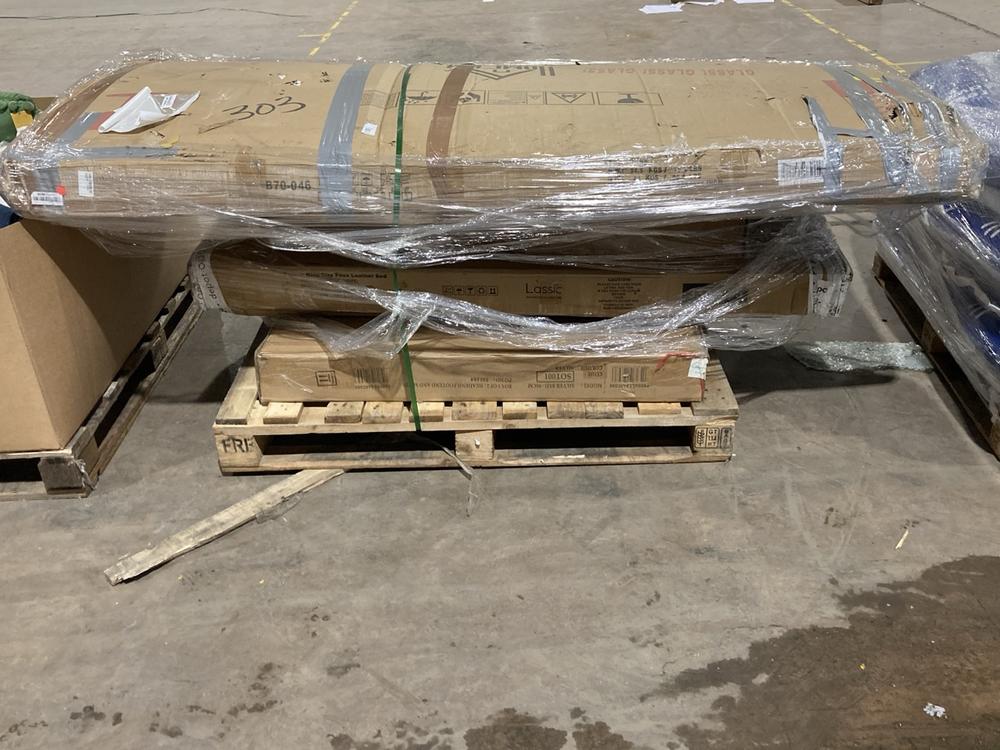 Lot 889  
            Birmingham SR106 - Collection or Optional Delivery Available 

                
PALLET OF FURNITURE PARTS TO INCLUDED SILVER BED (PART LOT) (ALL PALLET CONTENTS ...