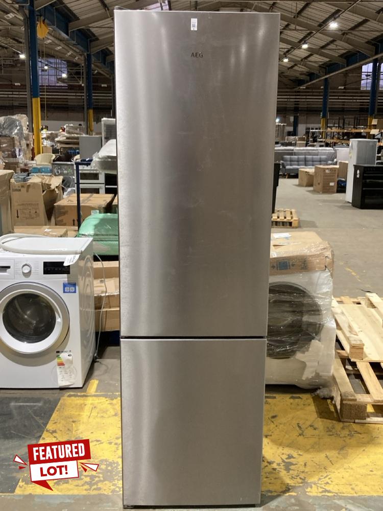 Lot 8  
            Birmingham SR106 - Collection or Optional Delivery Available 

                
AEG 6000 FREESTANDING FRIDGE FREEZER - RCB636E2MX - ORIGINAL RRP £800 (LOCATION: ...