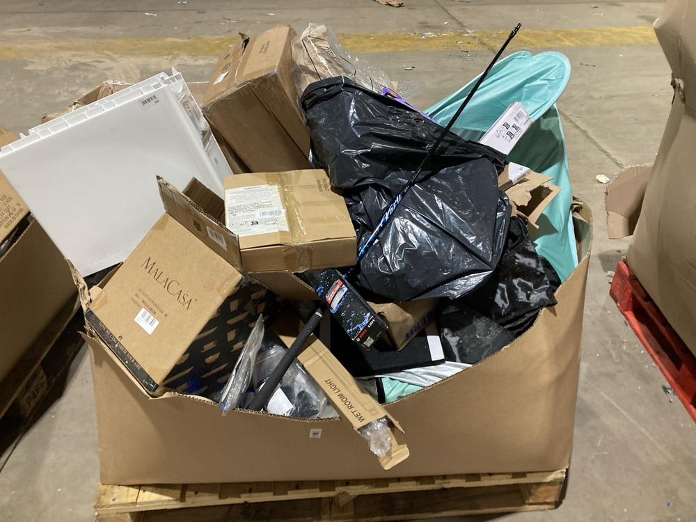 Lot 907  
            Birmingham SR106 - Collection or Optional Delivery Available 

                
PALLET OF ITEMS TO INCLUDE VACUUM COMPRESSION STORAGE BAGS (ALL PALLET CONTENTS M...