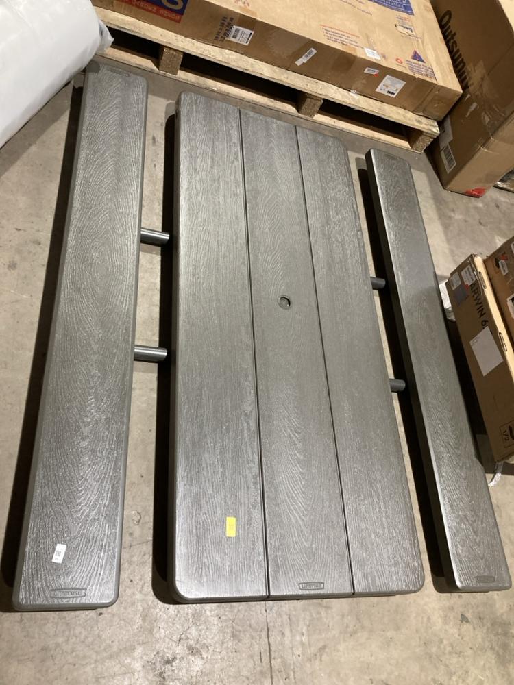Lot 91  
            Birmingham SR106 - Collection or Optional Delivery Available 

                
LIFETIME PICNIC TABLE ORIGINAL RRP £175 (LOCATION: ROW 6 - C)