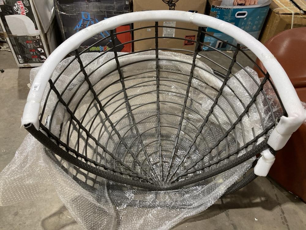 Lot 96  
            Birmingham SR106 - Collection or Optional Delivery Available 

                
HANGING EGG CHAIR (LOCATION: L)