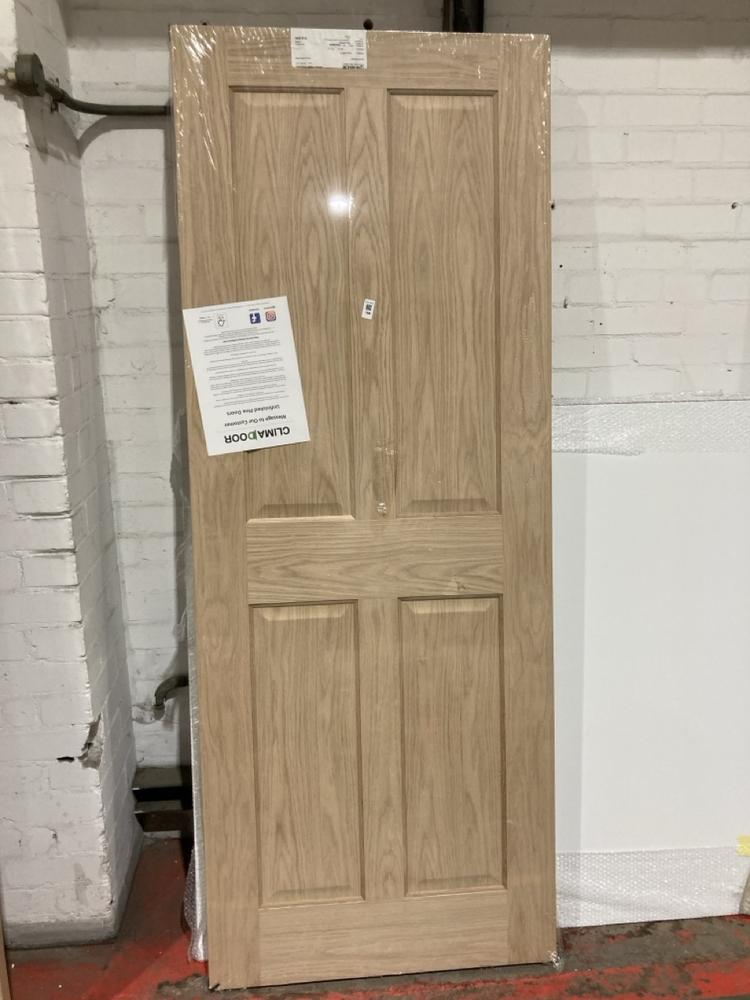 Lot 168  
            Birmingham SR104 - Collection or Optional Delivery Available 

                
CLIMADOOR 1981 X 762 X 44MM TRADITIONAL VICTORIAN 4 PANEL OAK FIRE DOOR