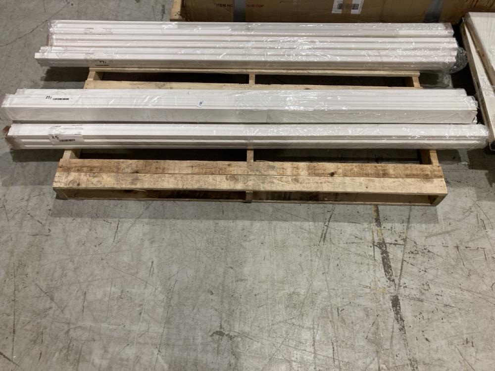 Lot 180  
            Birmingham SR104 - Collection or Optional Delivery Available 

                
7X OGEE WHITE PRIMED ARCHITRAVE - 1 SET COVERS BOTH SIDES (72 X 18MM)