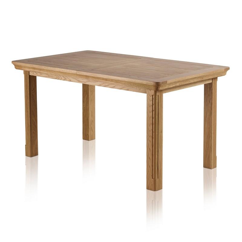 Lot 19  
            Birmingham SR104 - Collection or Optional Delivery Available 

                
OAK FURNITURELAND CANTERBURY NATURAL SOLID OAK 5FT X 3FT EXTENDING DINING TABLE O...