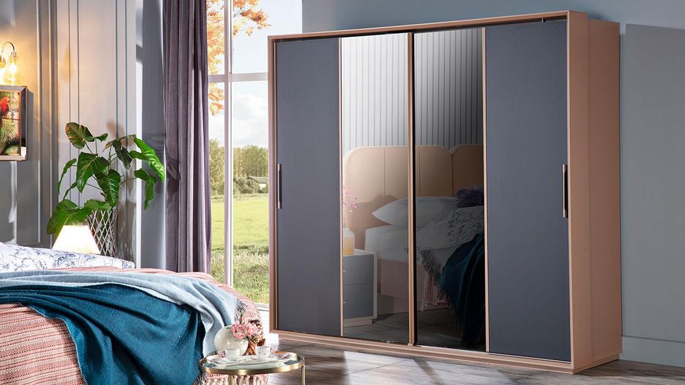 Lot 211  
            Birmingham SR104 - Collection or Optional Delivery Available 

                
CANYON 5 DOOR WARDROBE 2250WX2120HX620D 22CYN2005ZBCZ IN MATALIC BRONZE AND CHAMP...