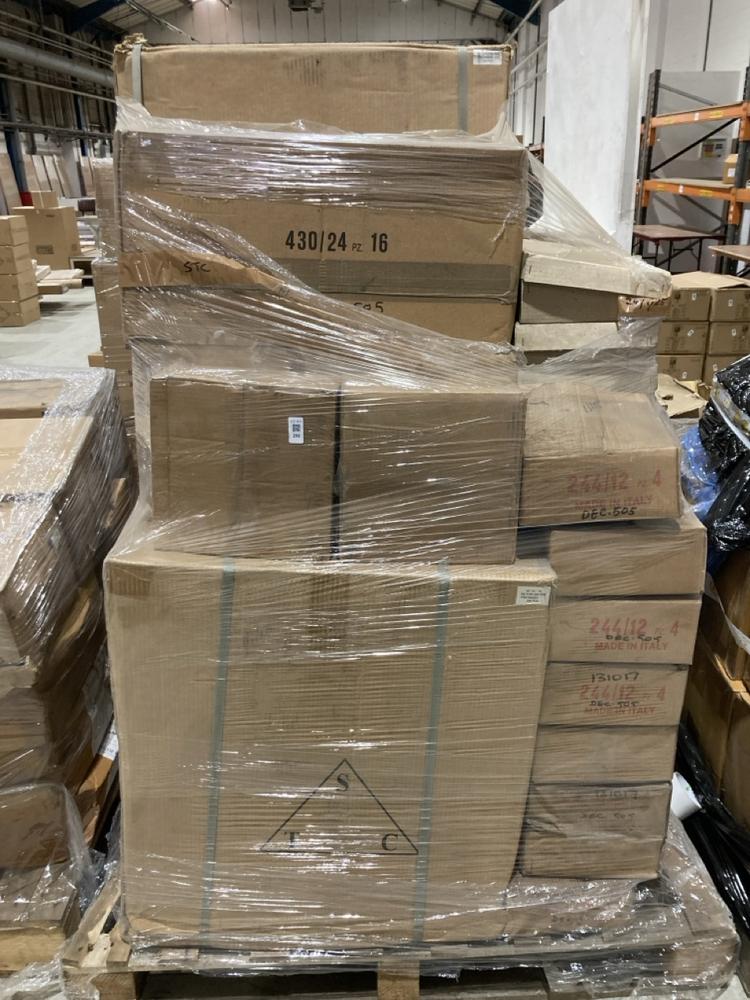 Lot 292  
            Birmingham SR104 - Collection or Optional Delivery Available 

                
PALLET OF STONE THE CROWS ITEMS TO INCLUDE SM.STAR AND POM POM HANGERS (KERBSIDE ...