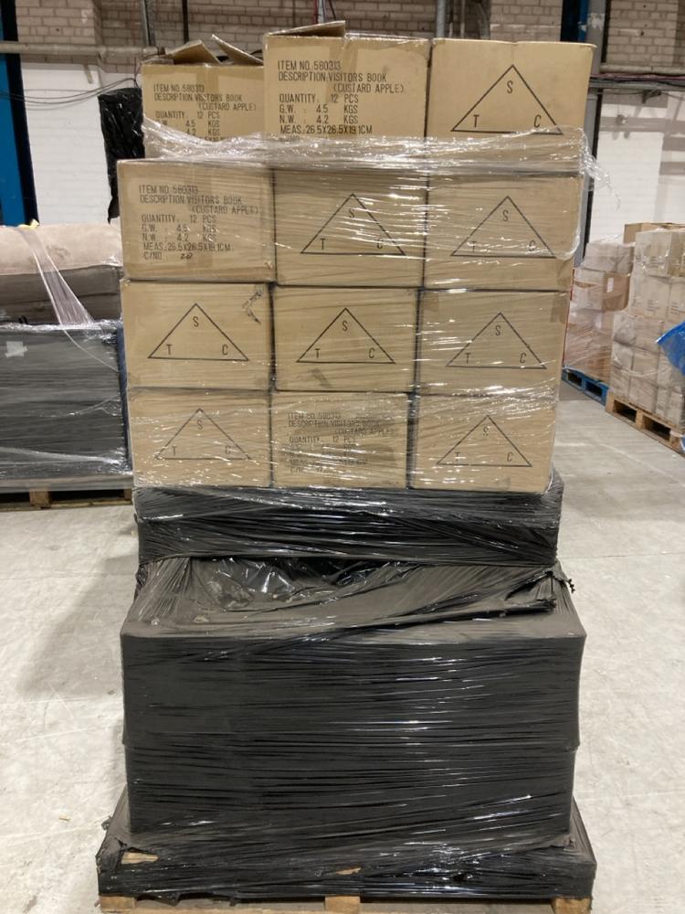 Lot 304  
            Birmingham SR104 - Collection or Optional Delivery Available 

                
PALLET OF STONE THE CROWS ITEMS TO INCLUDE VISITORS BOOK IN CUSTARD APPLE (KERBSI...