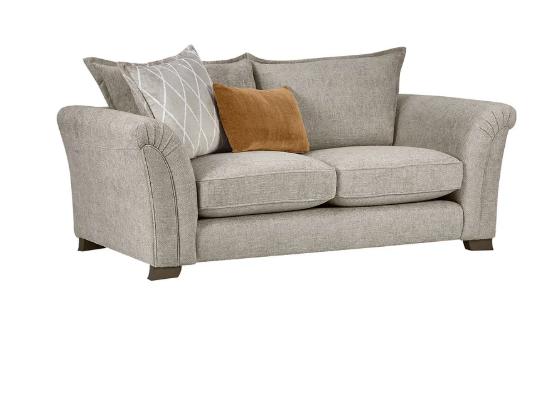 Lot 314  
            Birmingham SR104 - Collection or Optional Delivery Available 

                
OAK FURNITURELAND MELBOURNE 2 SEATER SOFA IN ENZO STONE FABRIC ORIGINAL RRP £1,07...