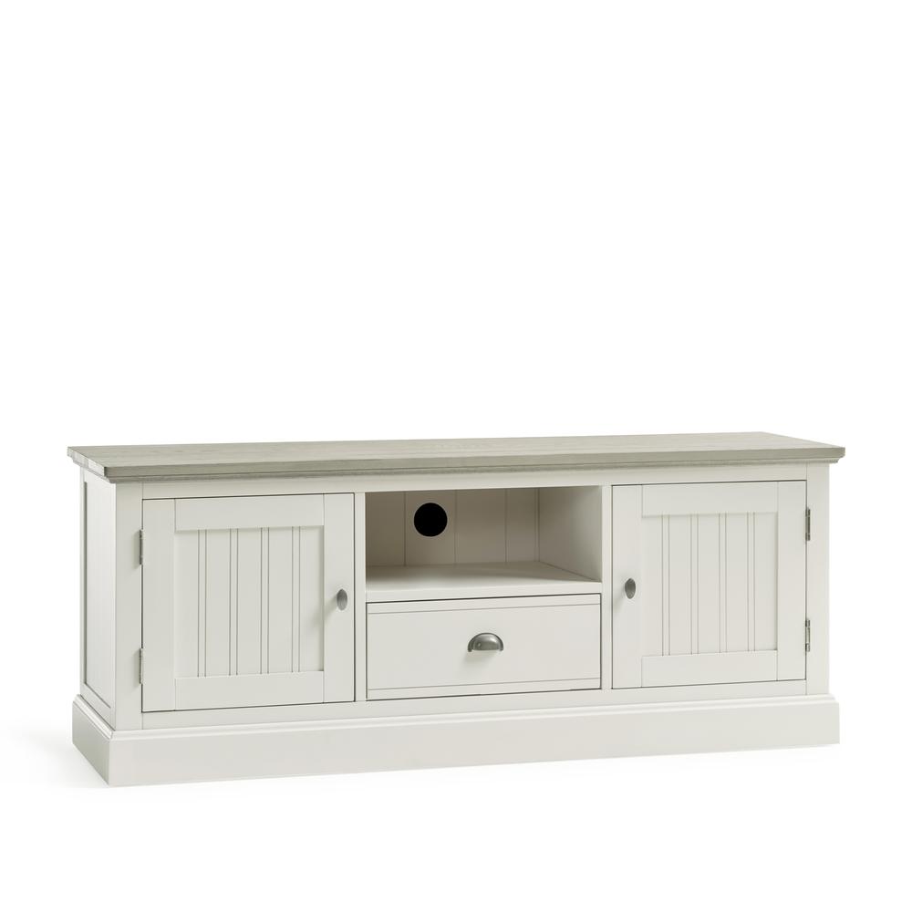 Lot 325  
            Birmingham SR104 - Collection or Optional Delivery Available 

                
OAK FURNITURELAND BROMPTON PAINTED ACACIA AND ASH TOP LARGE UNIT - SOLID HARDWOOD...