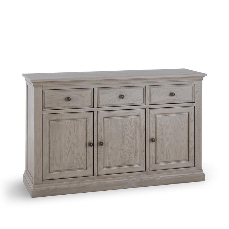 Lot 330  
            Birmingham SR104 - Collection or Optional Delivery Available 

                
OAK FURNITURELAND BURLEIGH LIGHT GREY 7 DRAWER CHEST 3+4 - SOLID HARDWOOD ORIGINA...