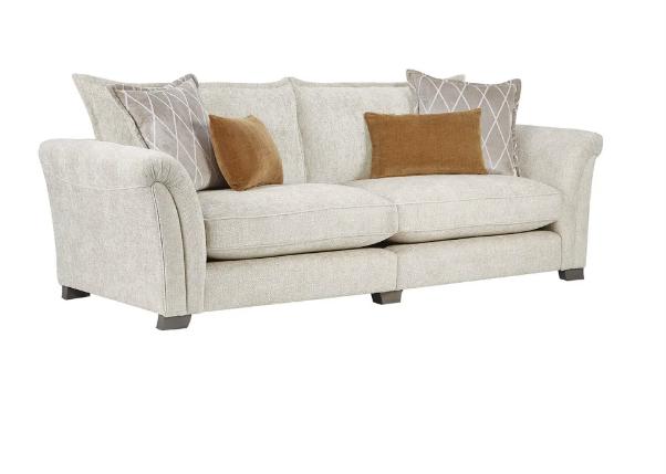 Lot 342  
            Birmingham SR104 - Collection or Optional Delivery Available 

                
OAK FURNITURELAND ASHBY SOFA IN ENZO CREAM ORIGINAL RRP £2299.99