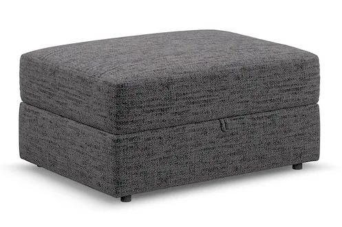 Lot 350  
            Birmingham SR104 - Collection or Optional Delivery Available 

                
OAK FURNITURELAND MORGAN STORAGE FOOTSTOOL IN SANTOS BLACK ORIGINAL RRP £499.99