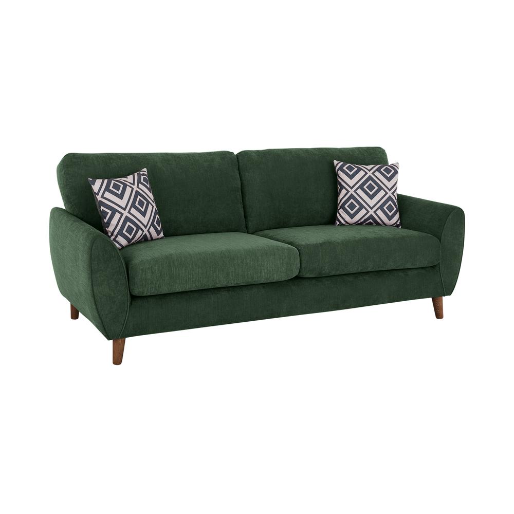 Lot 353  
            Birmingham SR104 - Collection or Optional Delivery Available 

                
OAK FURNITURELAND MILNER 4 SEATER SOFA IN TEAL FABRIC ORIGINAL RRP £899.99