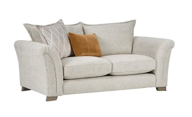 Lot 355  
            Birmingham SR104 - Collection or Optional Delivery Available 

                
OAK FURNITURELAND ASHBY 3 SEATER HIGH BACK SOFA IN CREAM FABRIC ORIGINAL RRP £2,1...