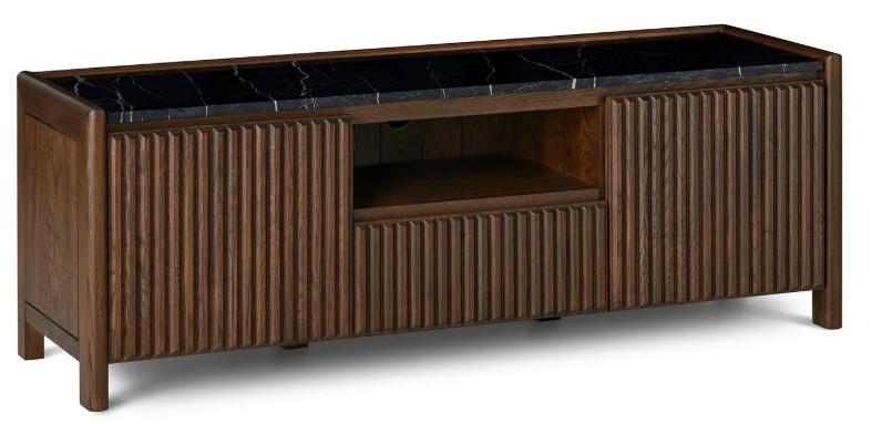 Lot 35  
            Birmingham SR104 - Collection or Optional Delivery Available 

                
OAK FURNITURELAND OLIVER DARK SOLID OAK AND BLACK MARBLE LARGE UNIT ORIGINAL RRP ...