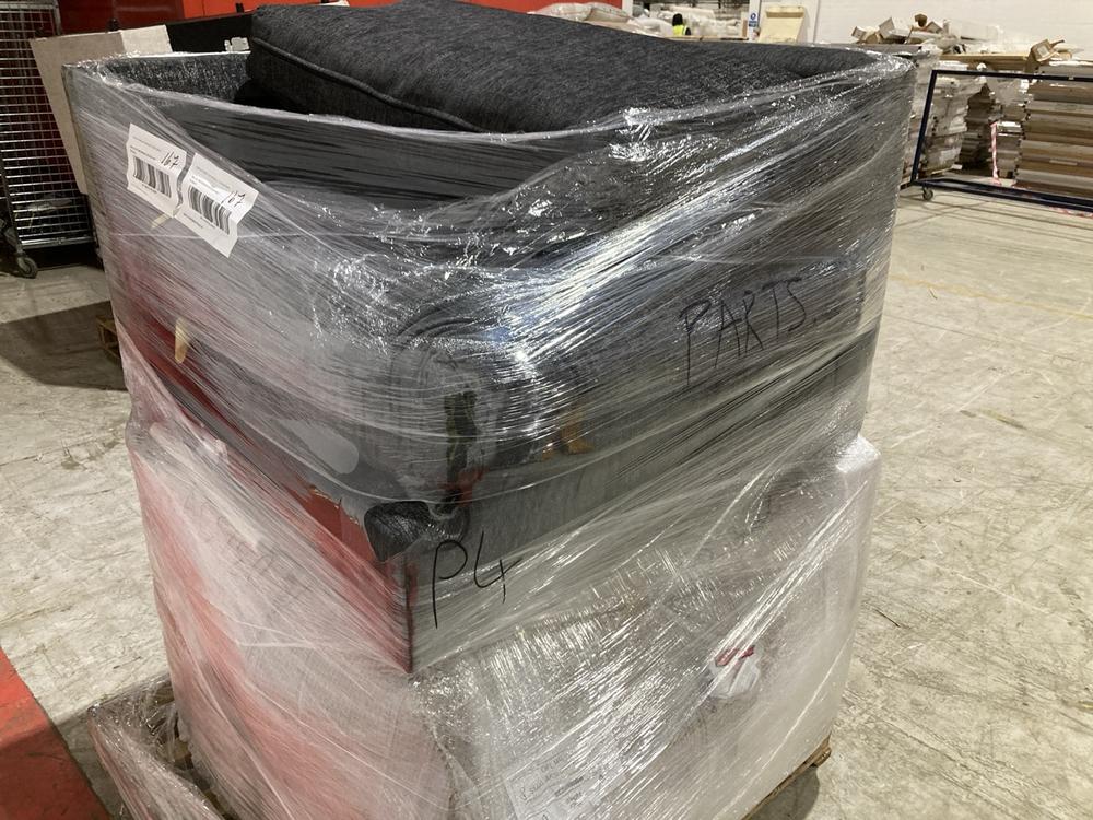 Lot 369  
            Birmingham SR104 - Collection or Optional Delivery Available 

                
PALLET OF OAK FURNITURELAND PARTS TO INCLUDE MALVERN RIGHT ARM MODULE IN CHARCOAL...