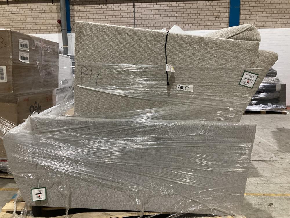 Lot 374  
            Birmingham SR104 - Collection or Optional Delivery Available 

                
PALLET OF OAK FURNITURELAND PARTS TO INCLUDE INCA HIGH BACK RIGHT FACING SOFA IN ...