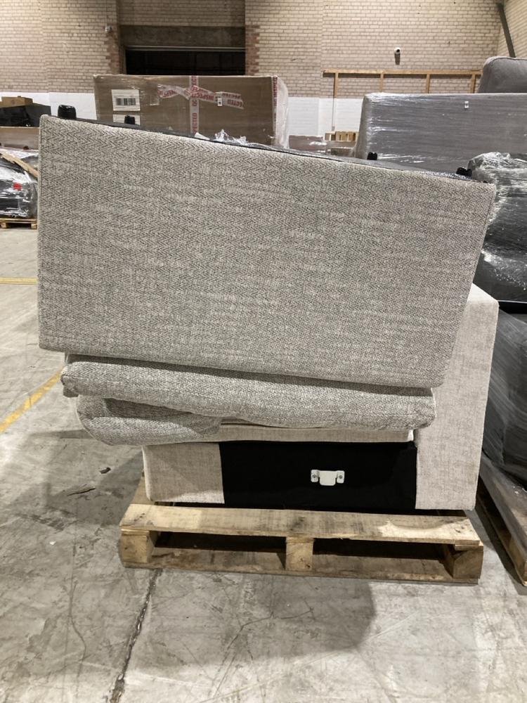 Lot 377  
            Birmingham SR104 - Collection or Optional Delivery Available 

                
PALLET OF OAK FURNITURELAND PARTS TO INCLUDE MALVERN CORNER MODULE IN BEIGE FABRI...