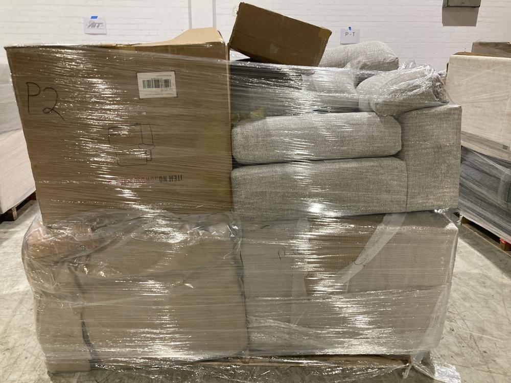 Lot 381  
            Birmingham SR104 - Collection or Optional Delivery Available 

                
PALLET OF OAK FURNITURELAND PARTS TO INCLUDE GOODWOOD LEFT ARM RECLINER MODULE IN...