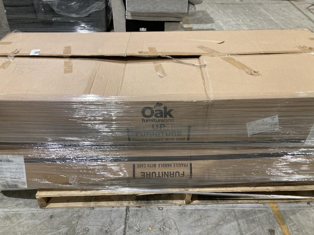 Lot 383  
            Birmingham SR104 - Collection or Optional Delivery Available 

                
PALLET OF OAK FURNITURELAND PARTS TO INCLUDE JARROD 3 SEATER POWER RECLINER IN CH...