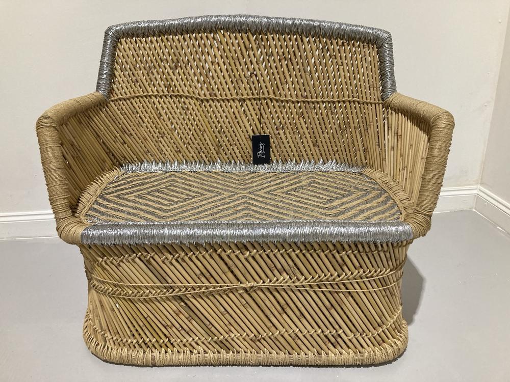 Lot 393  
            Birmingham SR104 - Collection or Optional Delivery Available 

                
INTERIORS BY PREMIER 2 SEATER WICKER ROWAN SOFA