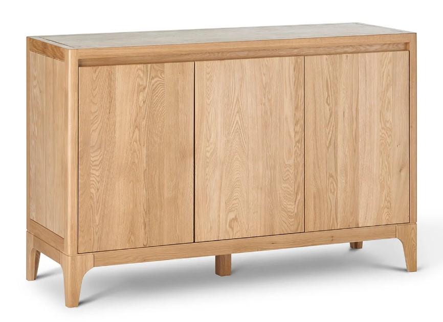 Lot 43  
            Birmingham SR104 - Collection or Optional Delivery Available 

                
OAK FURNITURELAND DURHAM NATURAL OAK LARGE SIDEBOARD ORIGINAL RRP £649.99